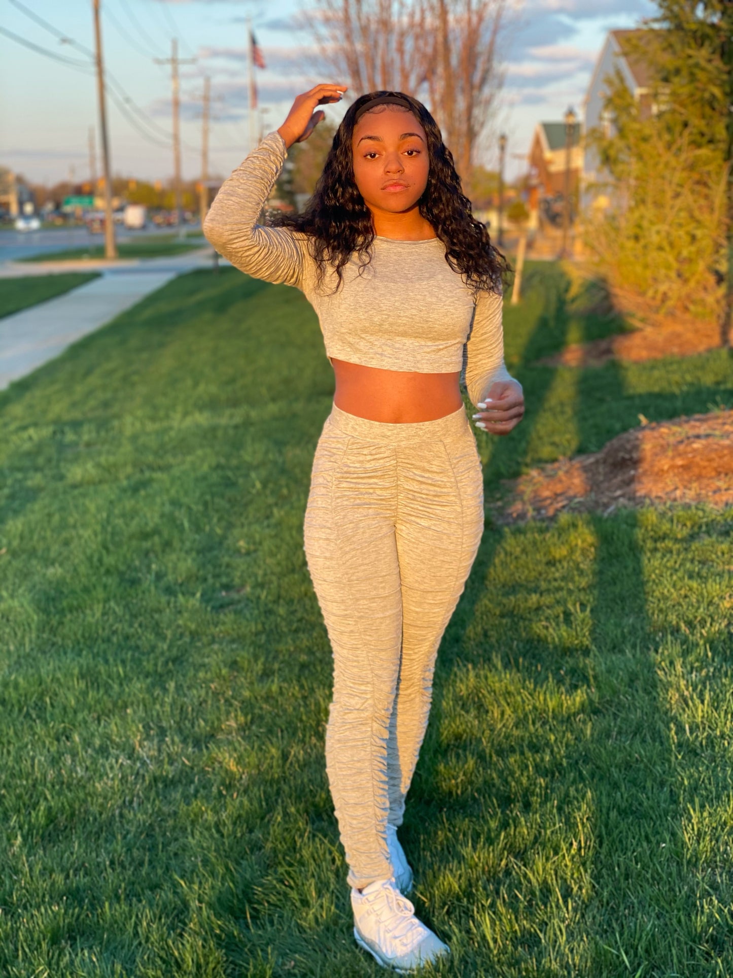 Stacked Grey 2 Piece Set