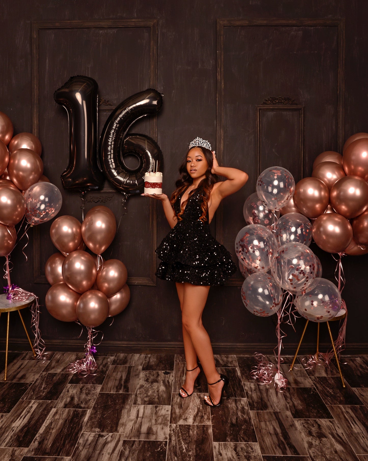 Sequin Halter Dress