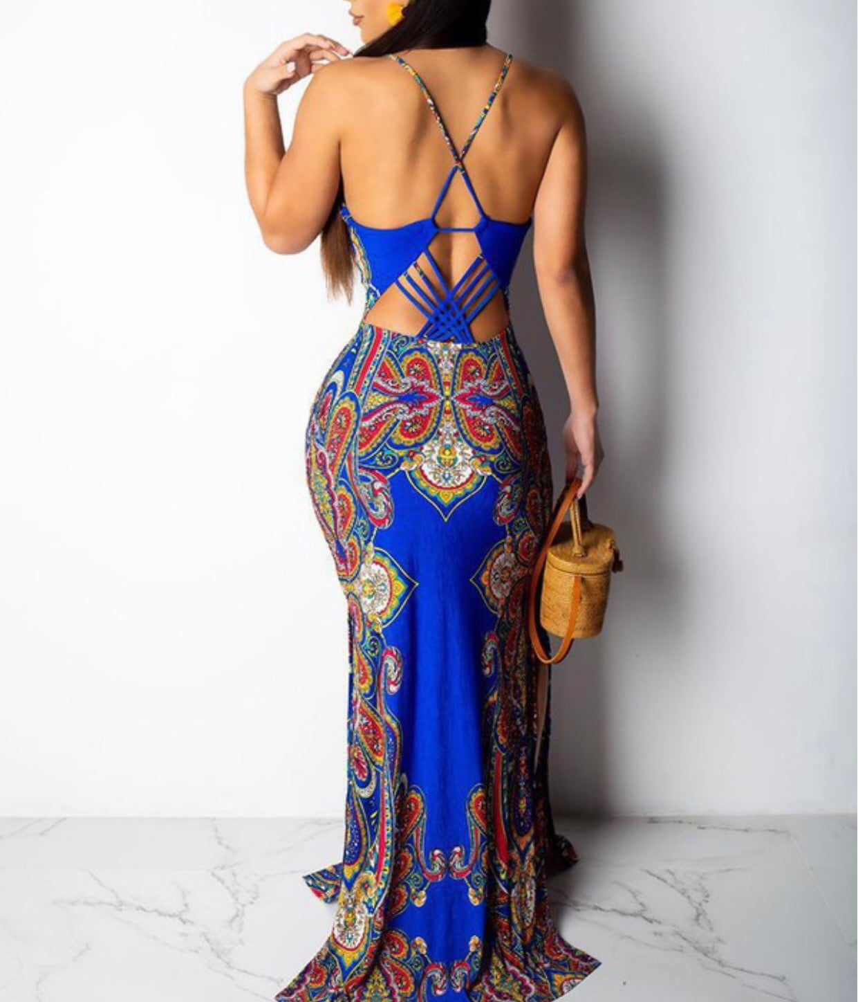 Goddess Cut Out Maxi Dress